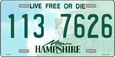 NH license plate 1137626