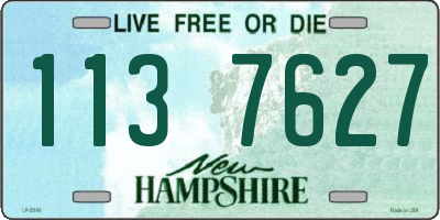 NH license plate 1137627