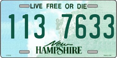 NH license plate 1137633