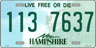 NH license plate 1137637