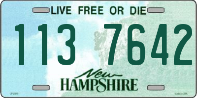 NH license plate 1137642