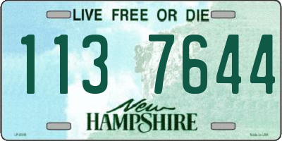 NH license plate 1137644