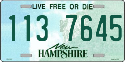 NH license plate 1137645