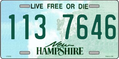 NH license plate 1137646