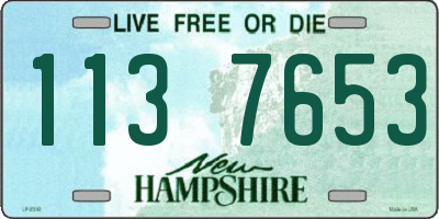 NH license plate 1137653