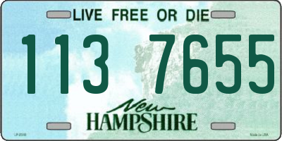 NH license plate 1137655