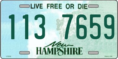NH license plate 1137659
