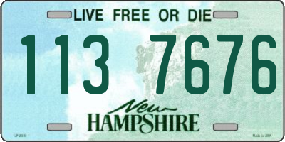 NH license plate 1137676