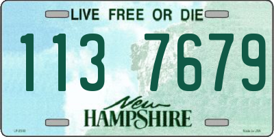 NH license plate 1137679