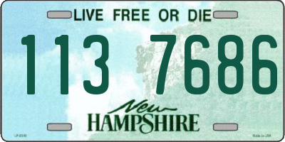 NH license plate 1137686