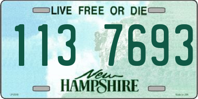 NH license plate 1137693