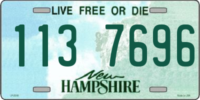 NH license plate 1137696