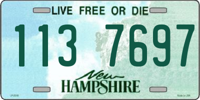 NH license plate 1137697