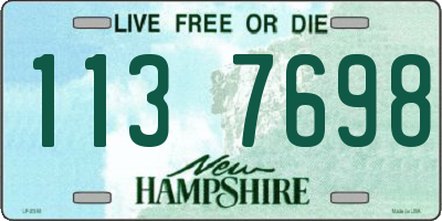 NH license plate 1137698