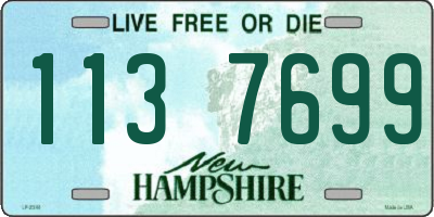 NH license plate 1137699