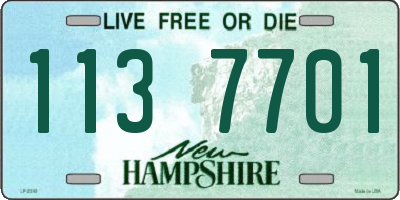 NH license plate 1137701