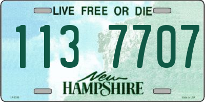 NH license plate 1137707