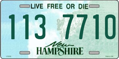 NH license plate 1137710