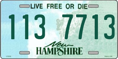 NH license plate 1137713