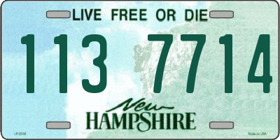 NH license plate 1137714
