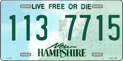 NH license plate 1137715