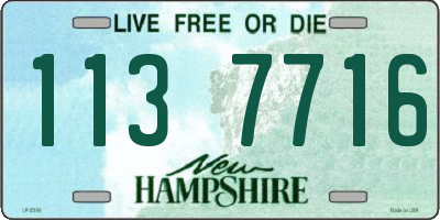 NH license plate 1137716