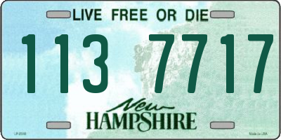 NH license plate 1137717