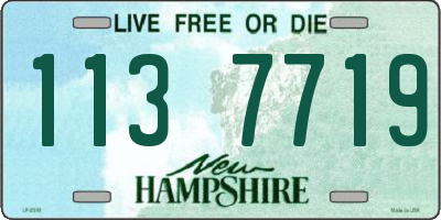 NH license plate 1137719