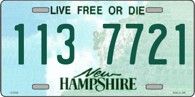 NH license plate 1137721