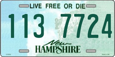 NH license plate 1137724