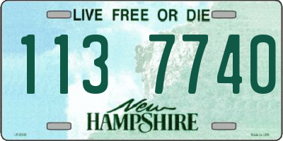 NH license plate 1137740