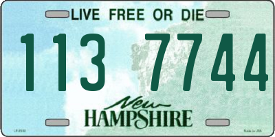 NH license plate 1137744