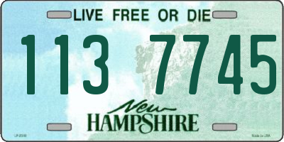 NH license plate 1137745