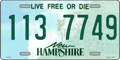 NH license plate 1137749