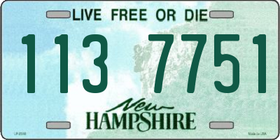 NH license plate 1137751