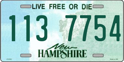 NH license plate 1137754