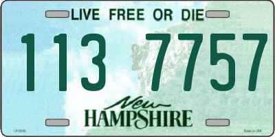 NH license plate 1137757
