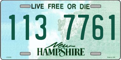 NH license plate 1137761
