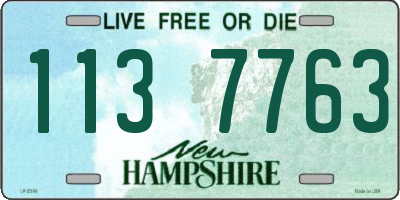 NH license plate 1137763