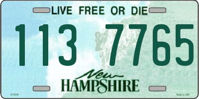NH license plate 1137765