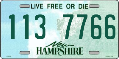 NH license plate 1137766