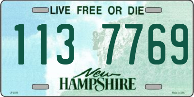 NH license plate 1137769
