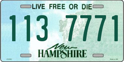 NH license plate 1137771