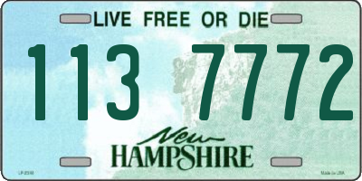 NH license plate 1137772