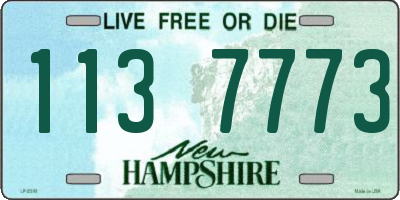 NH license plate 1137773