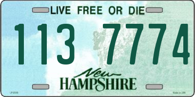 NH license plate 1137774