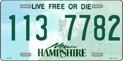 NH license plate 1137782