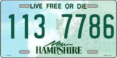 NH license plate 1137786