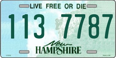 NH license plate 1137787