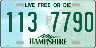 NH license plate 1137790